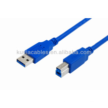 Bleu USB 3.0 Câble d&#39;imprimante Câble AM ​​à BM Câble mâle à mâle Adaptateur mâle 35cm 50cm 1m 1.5m 3m